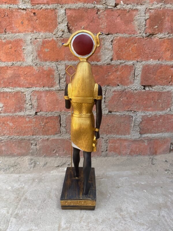Very cool statue of Horus standing in color, handmade by me, made in Egypt - Image 6