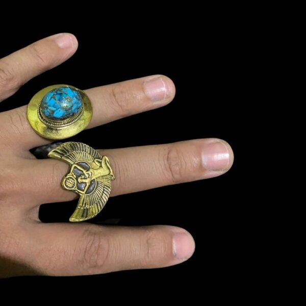 A set of rings, bracelets and a necklace in the shape of Sekhmet - Image 8