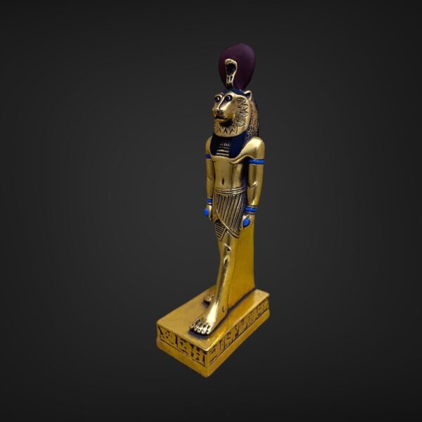 The statue of Sekhmet is absolutely gorgeous.  Handmade, gold leaf - Image 3