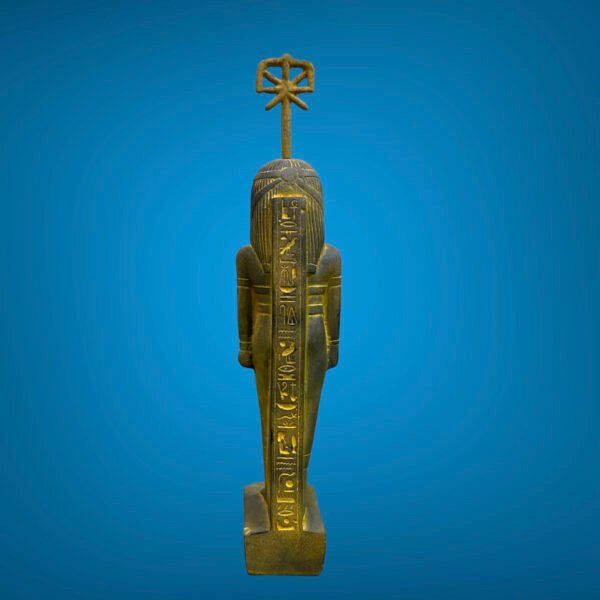 A wonderful and unique Seshat statue, carefully crafted in antique style with a distinctive artistic touch - Image 5
