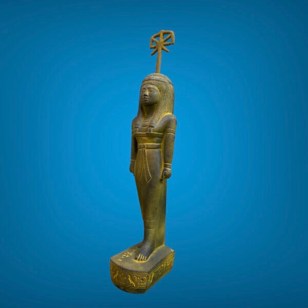 A wonderful and unique Seshat statue, carefully crafted in antique style with a distinctive artistic touch - Image 3