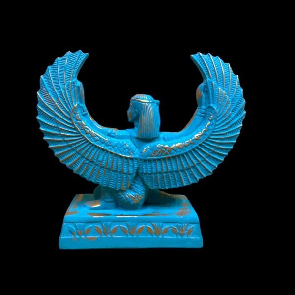 A wonderful statue of Isis with distinctive handmade colors - Image 3