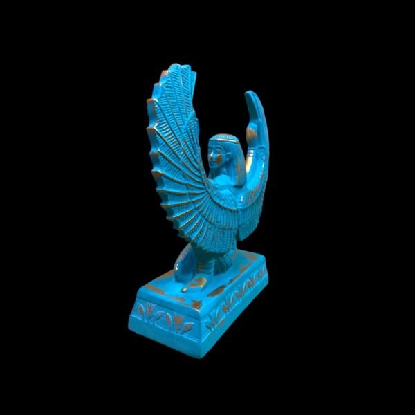 A wonderful statue of Isis with distinctive handmade colors - Image 5