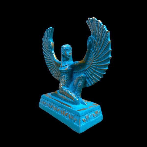 A wonderful statue of Isis with distinctive handmade colors - Image 4