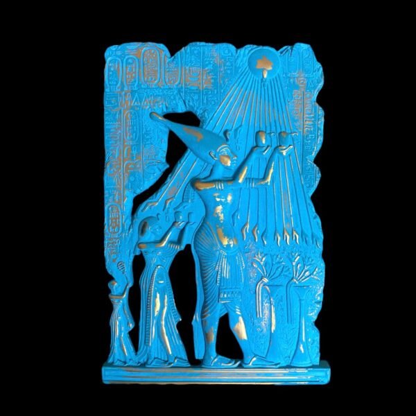 A wonderful wall mural of King Akhenaten in a distinctive and new color